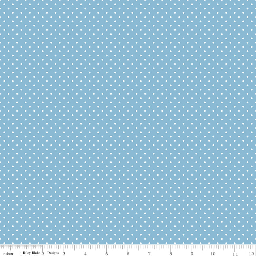 Swiss Dot Celestial - 1/2 yd