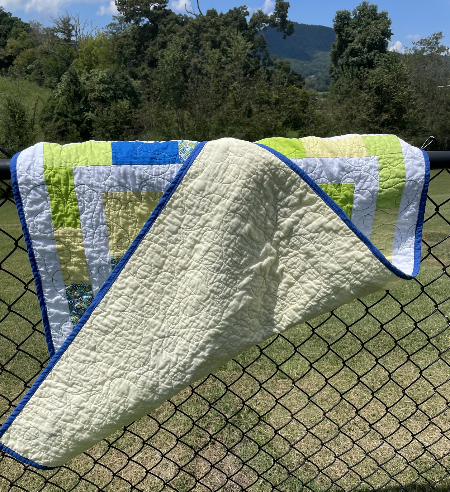 “Butterfly Kisses” Baby floor quilt