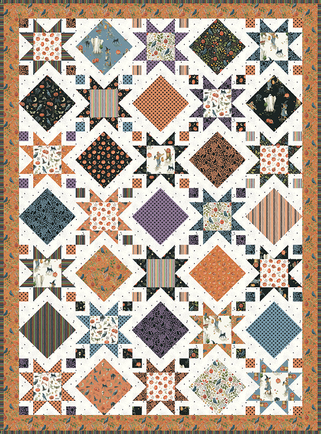 Trick or Treat - Stars and Windows Quilt Kit