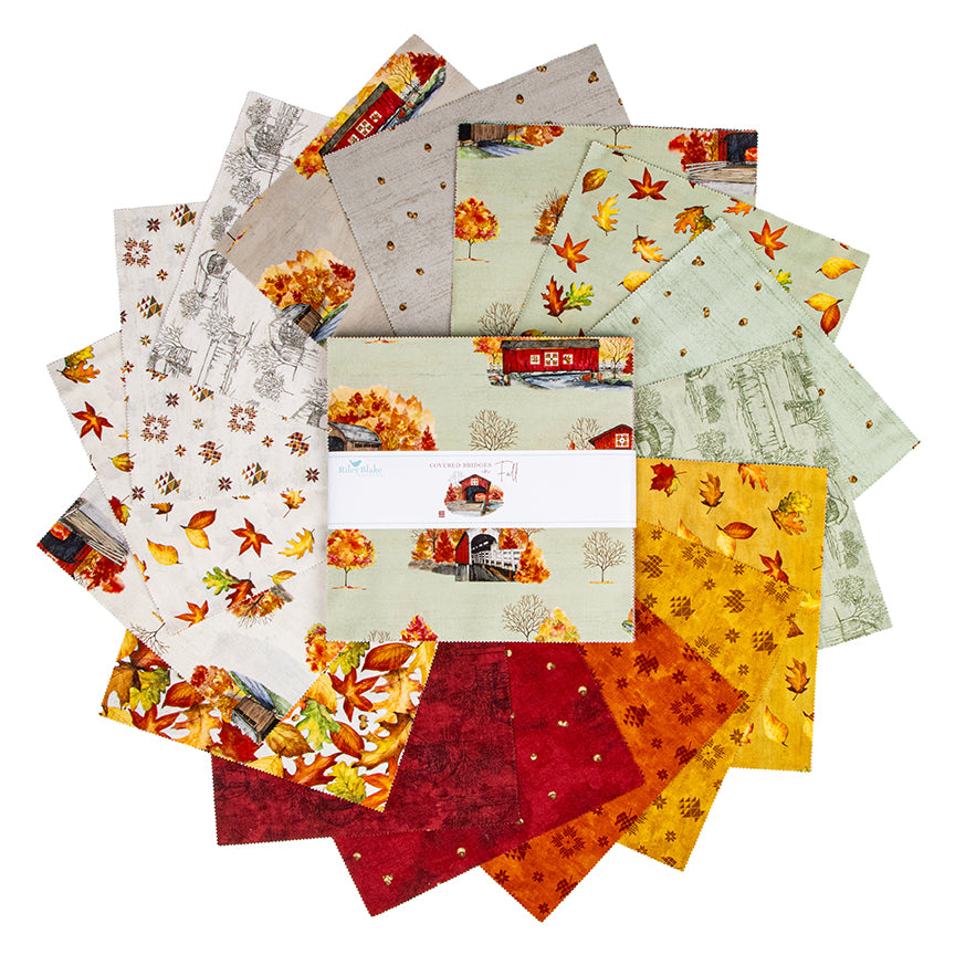 Covered Bridges in Fall - 10" stacker (42 pcs)