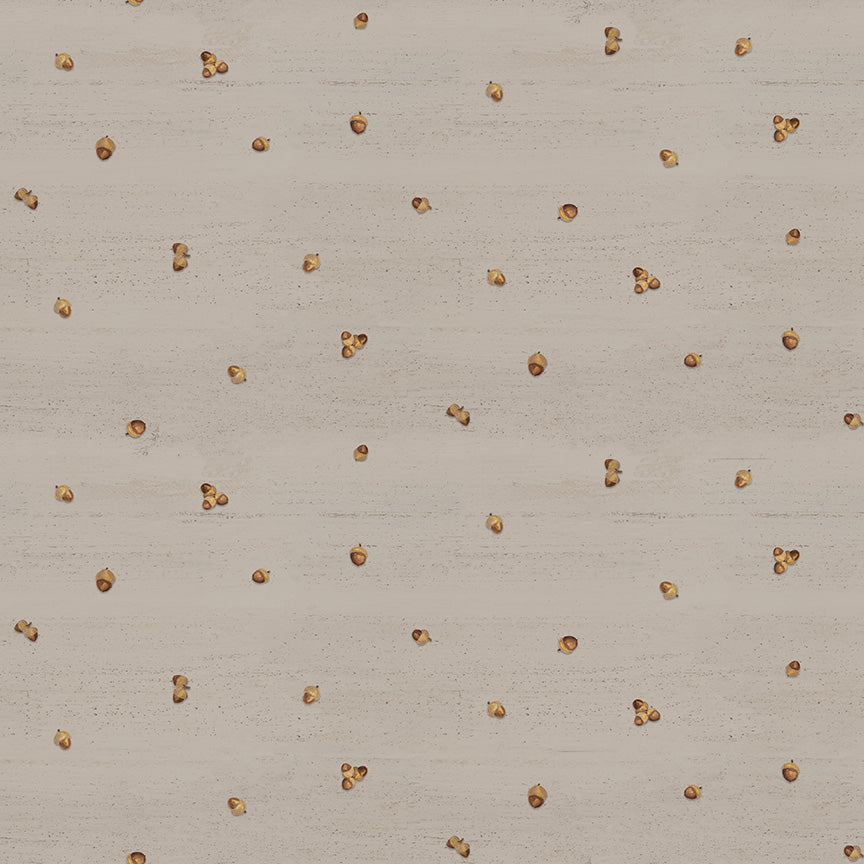 Covered Bridges in Fall - Acorn Ditzy TAN - 1/2 yd