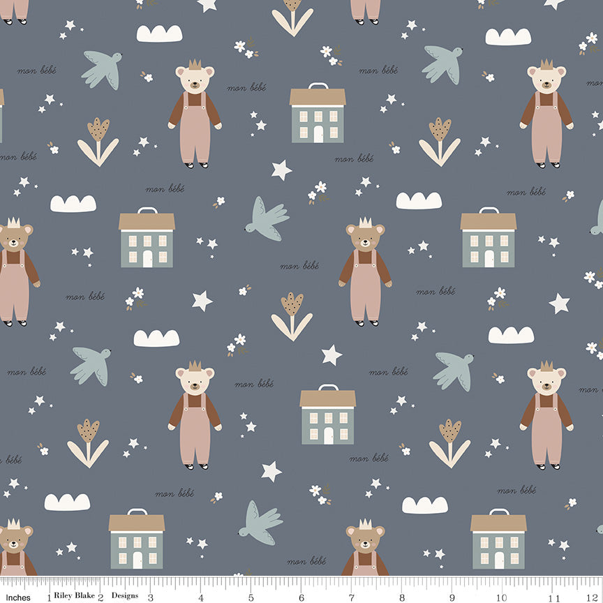 Cozy Bébé 1-Yard Bundle Blue - 6yds total
