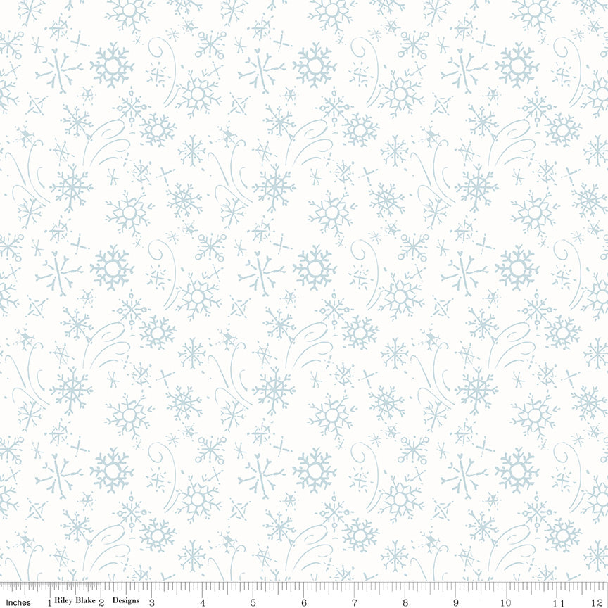 Santa Tree Farm 1-Yard Bundle Sky - 5 yds total + panel