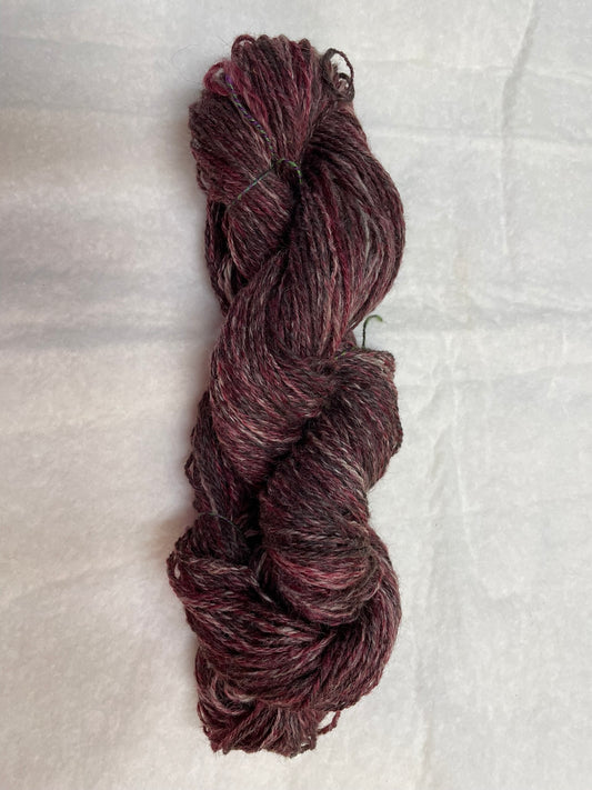 Handspun yarn, Alpaca and Coopworth, Worsted Weight