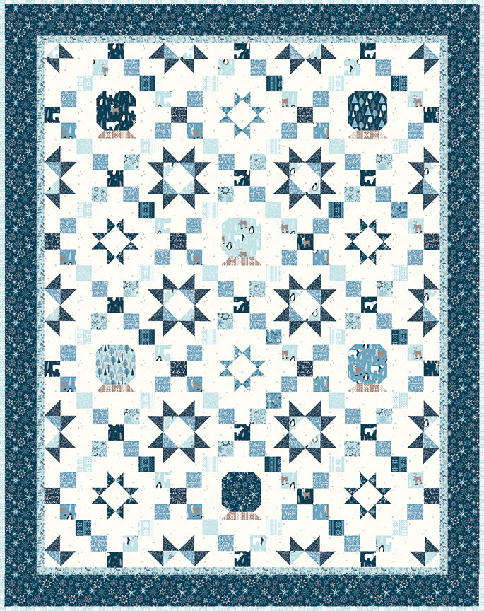 Starry Snow Globe Quilt Pattern